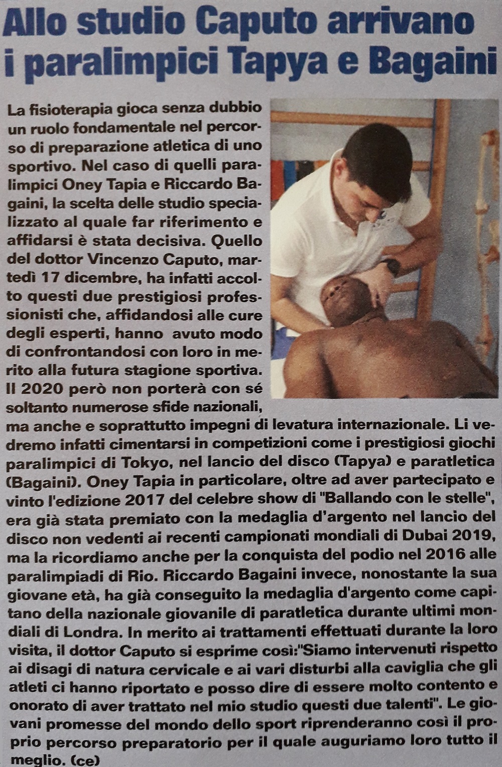 Dott. Vincenzo Caputo - Studio di Fisioterapia in Anzio